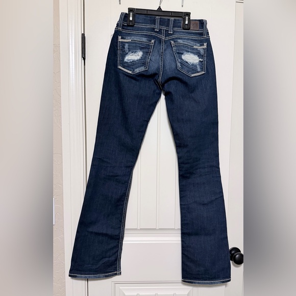 BKE Women’s Boot Cut Jeans in Dark Indigo - Picture 2 of 3